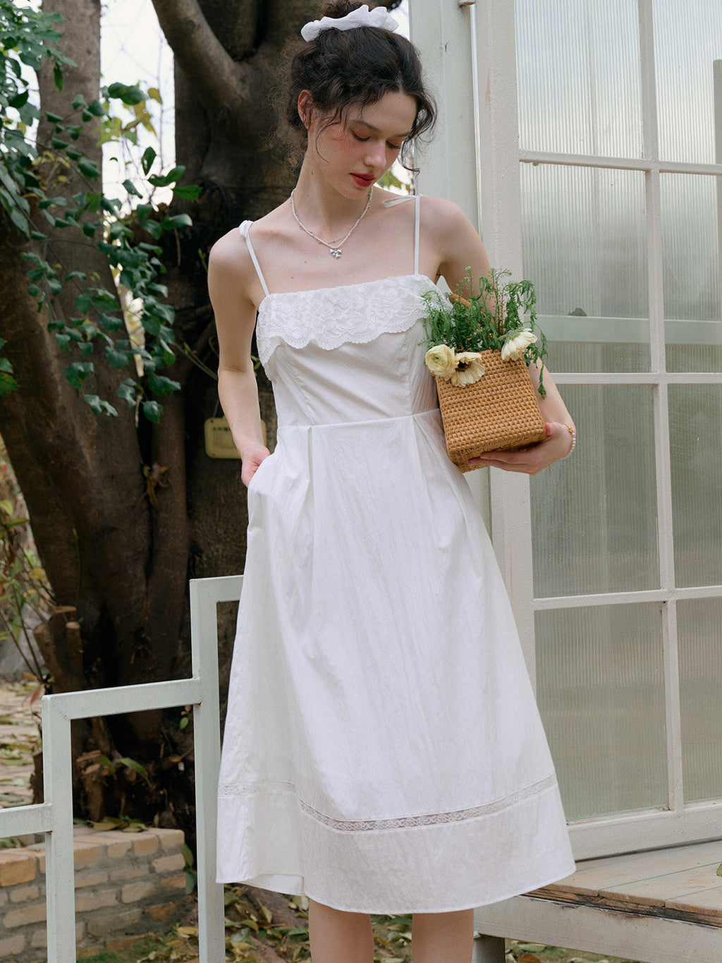 【Final Sale】Milena Round Neck Suspender Dress