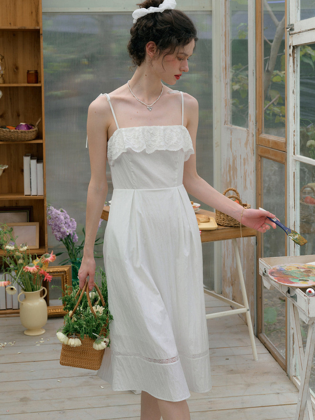 【Final Sale】Milena Round Neck Suspender Dress