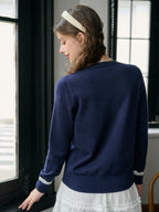 【Final Sale】Soleil Round Neck Lace Cardigan