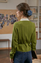 Winifred Round Neck Linen Cardigan