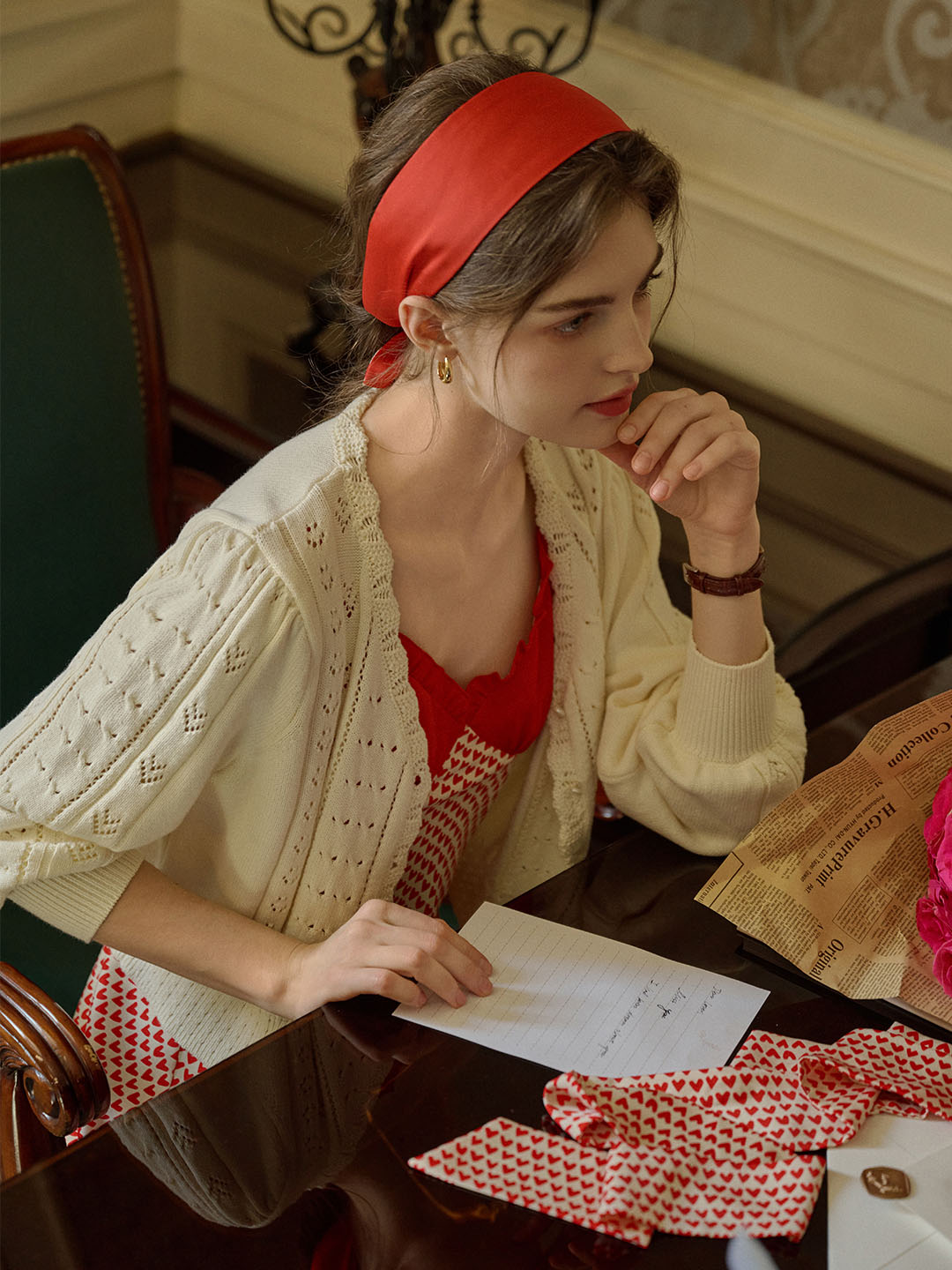 Harlow V-Neck Knit Cardigan
