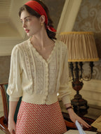 Harlow V-Neck Knit Cardigan