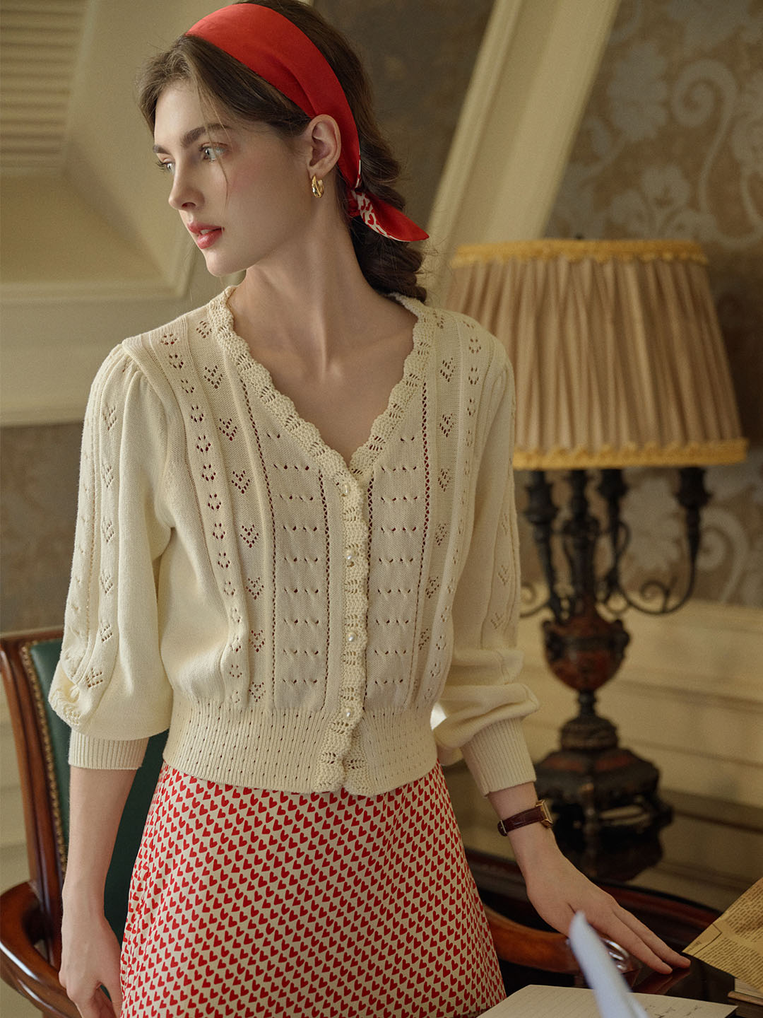 Harlow V-Neck Knit Cardigan