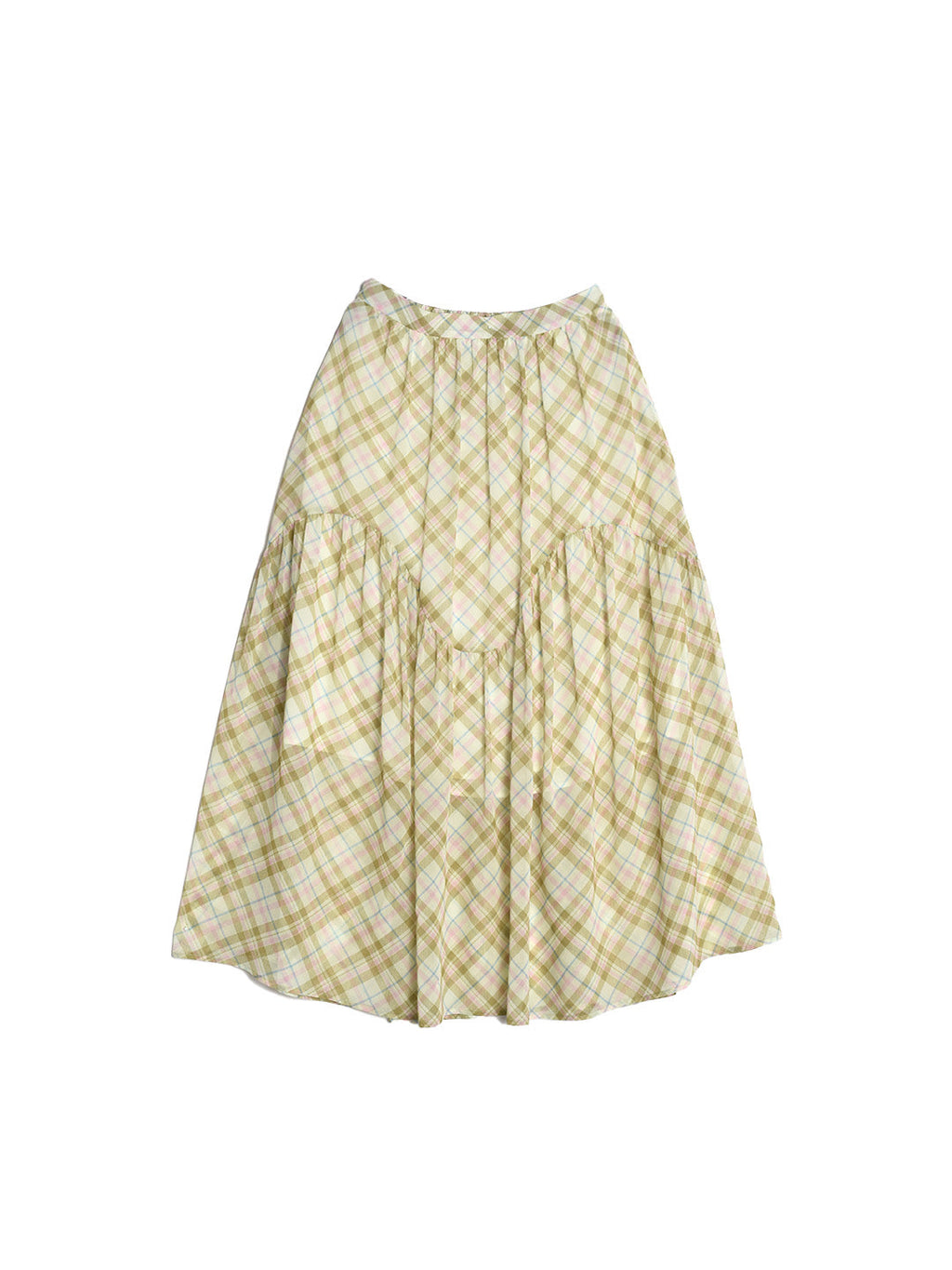 【Final Sale】Lyric Plaid Patchwork Skirt
