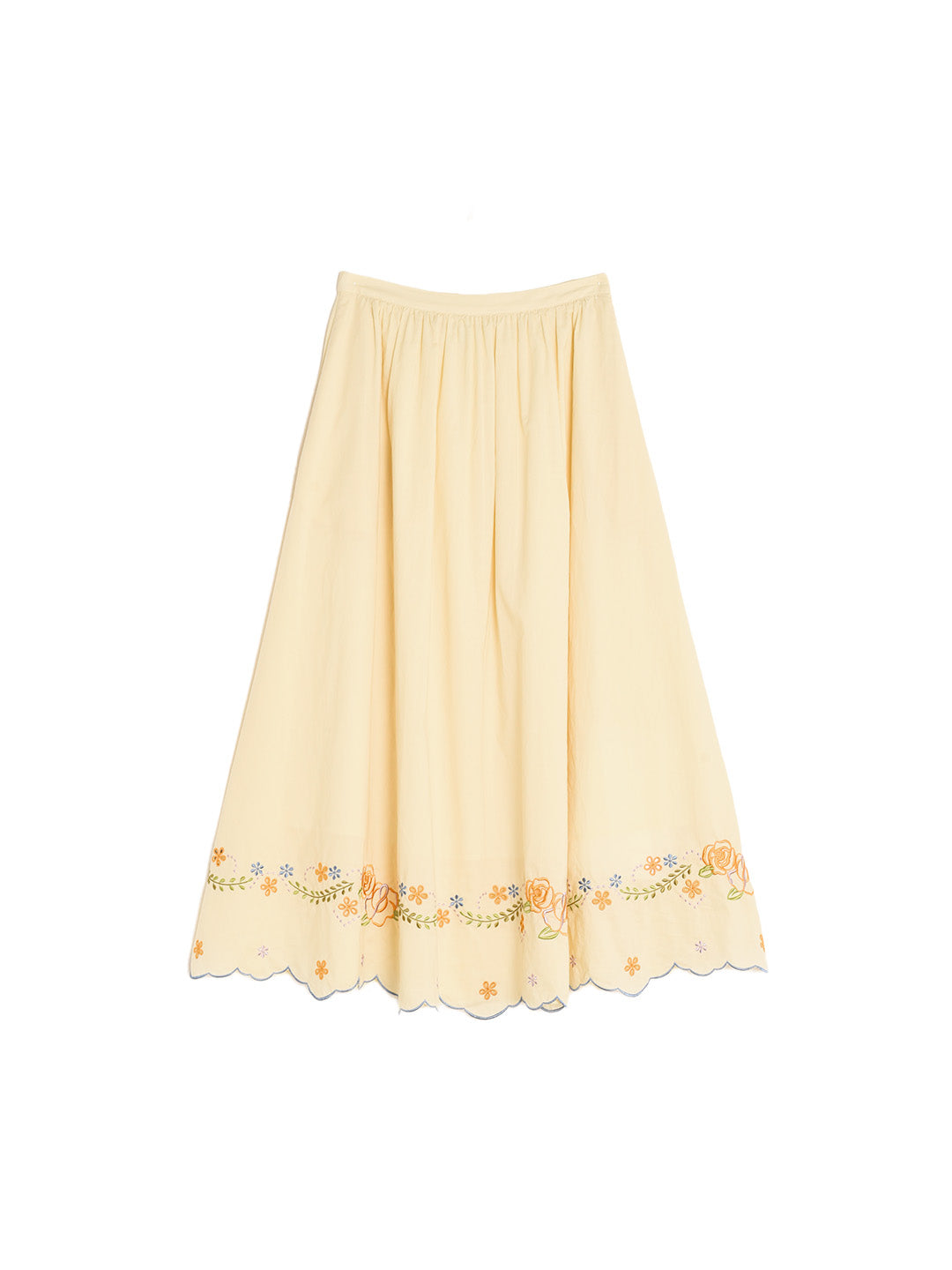 Ashley Floral Embroidery 100% Cotton Skirt