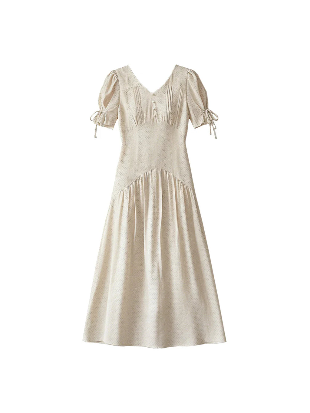 Emiliana V-Neck Accordion Pleats Dress
