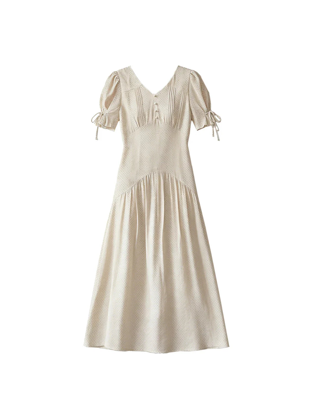 Emiliana V-Neck Accordion Pleats Dress