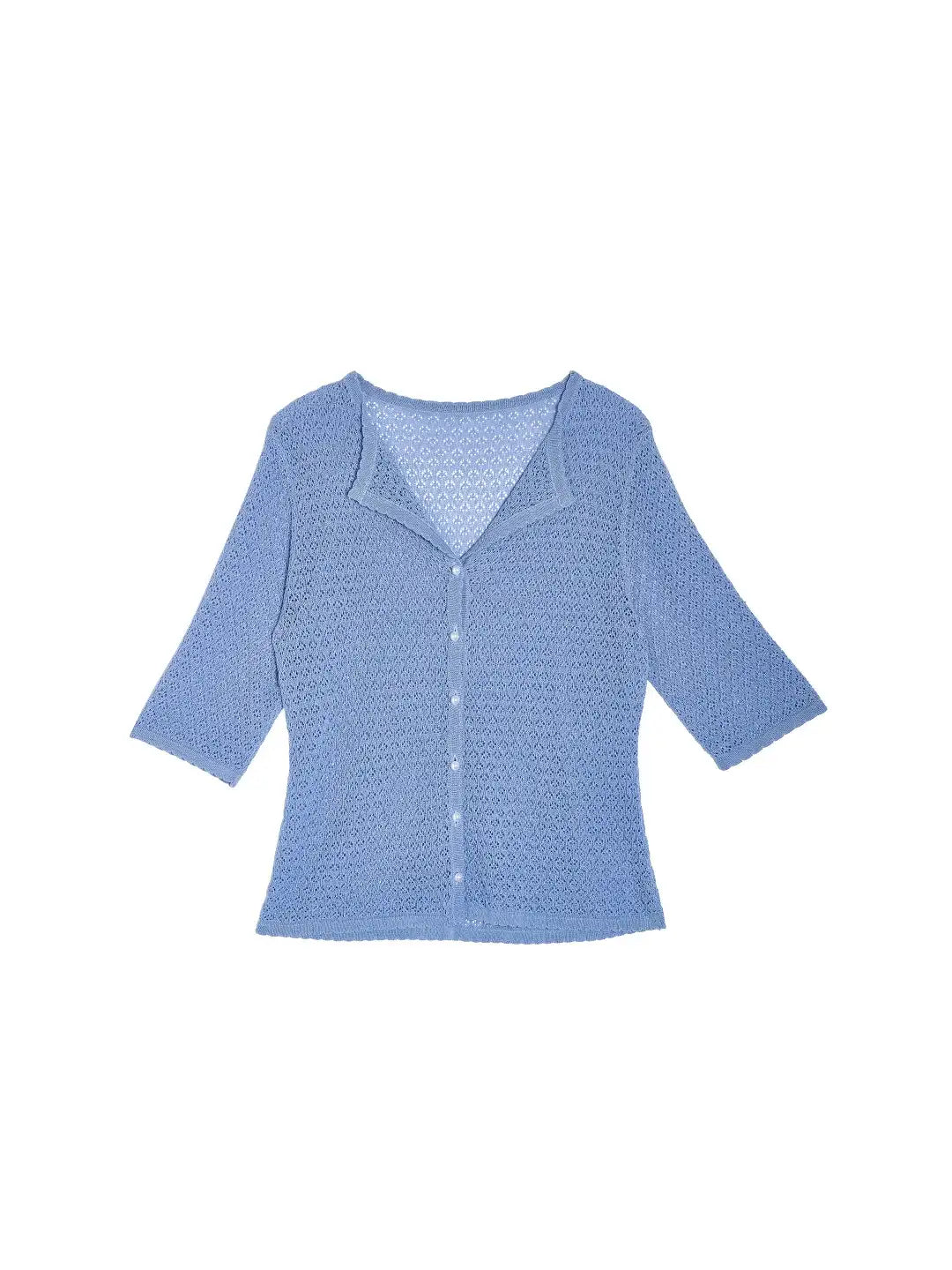Voka Simple V-Neck Wool Cardigan