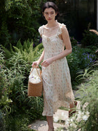 【Final Sale】Monica Square Neck Floral Dress