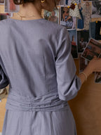 Layne V-Neck Linen Dress