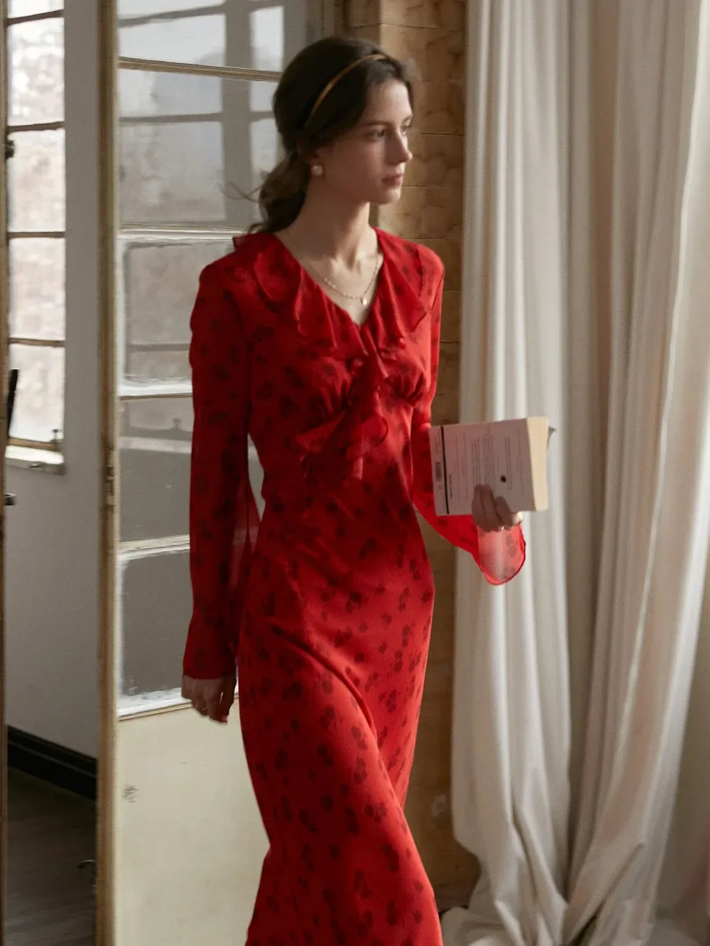 Whitney V-Neck Floral Dress