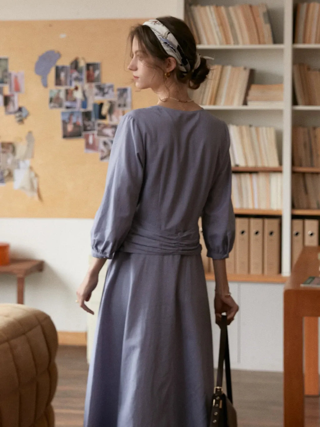 Layne V-Neck Linen Dress