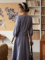 Layne V-Neck Linen Dress