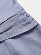 Layne V-Neck Linen Dress