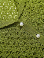 Voka Simple V-Neck Wool Cardigan