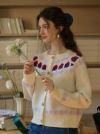 【Final Sale】Lorelai Round Neck Winter Patter Sweater