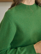Kamari Mock Neck 100% Wool Slim Fit Knit Sweater