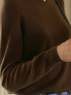 Kamari Mock Neck 100% Wool Slim Fit Knit Sweater