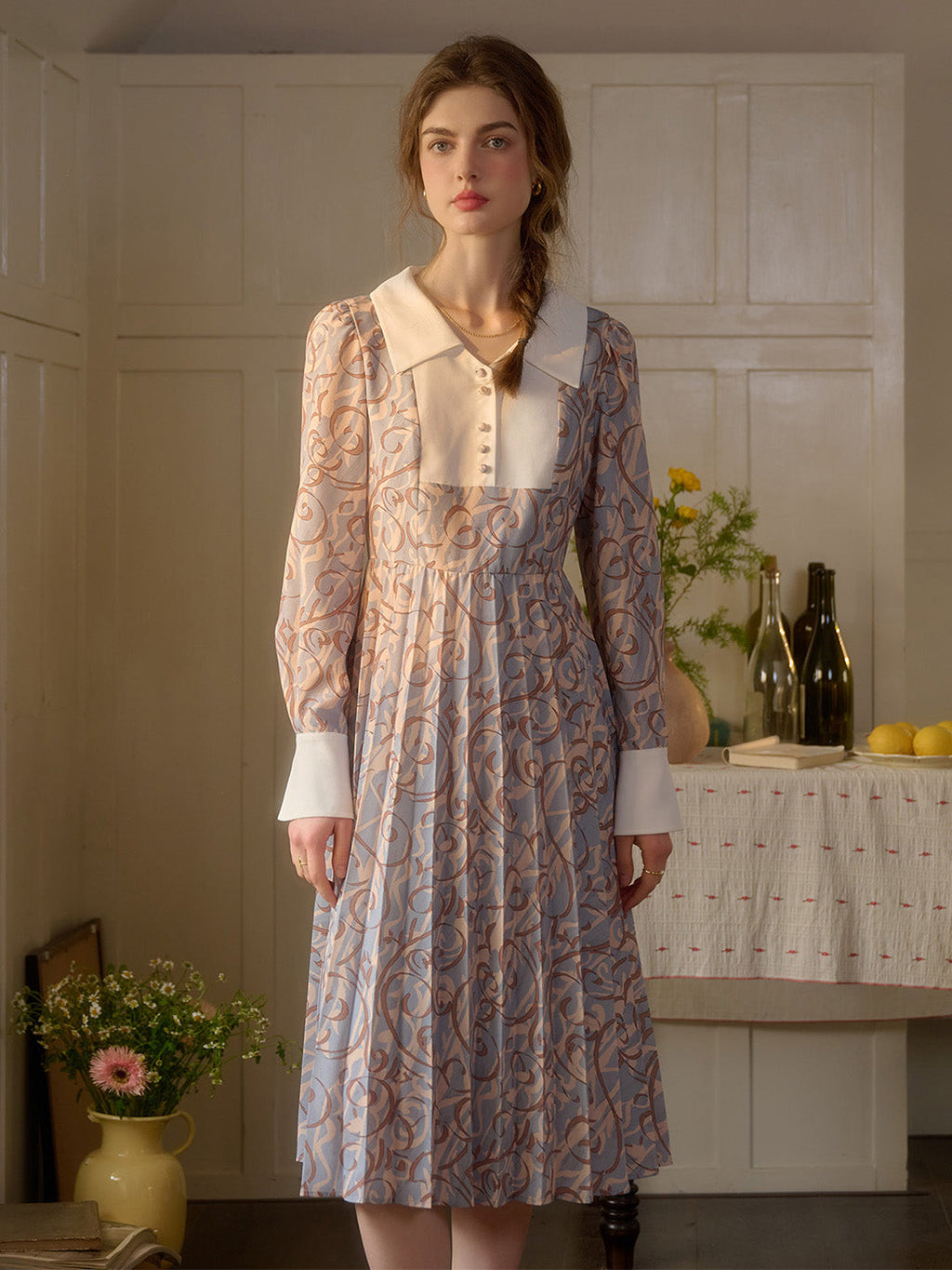 【Final Sale】Paula V-Neck Floral Dress