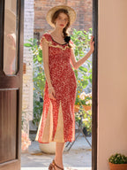 【Final Sale】Birdie Round Neck Floral Dress