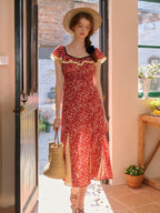 【Final Sale】Birdie Round Neck Floral Dress