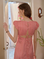 【Final Sale】Cathy Square Neck Heartcore Lace Dress