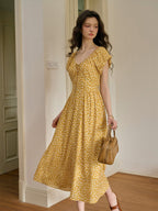【Final Sale】Ariel Round Neck Floral Dress