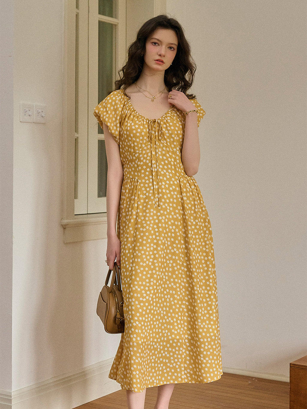 【Final Sale】Ariel Round Neck Floral Dress