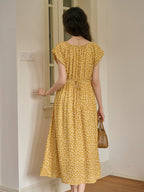 【Final Sale】Ariel Round Neck Floral Dress