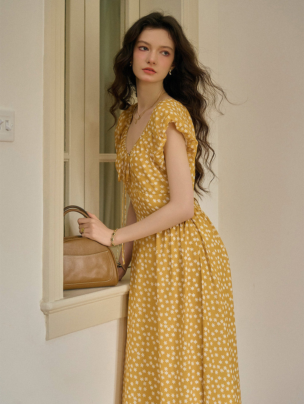 【Final Sale】Ariel Round Neck Floral Dress