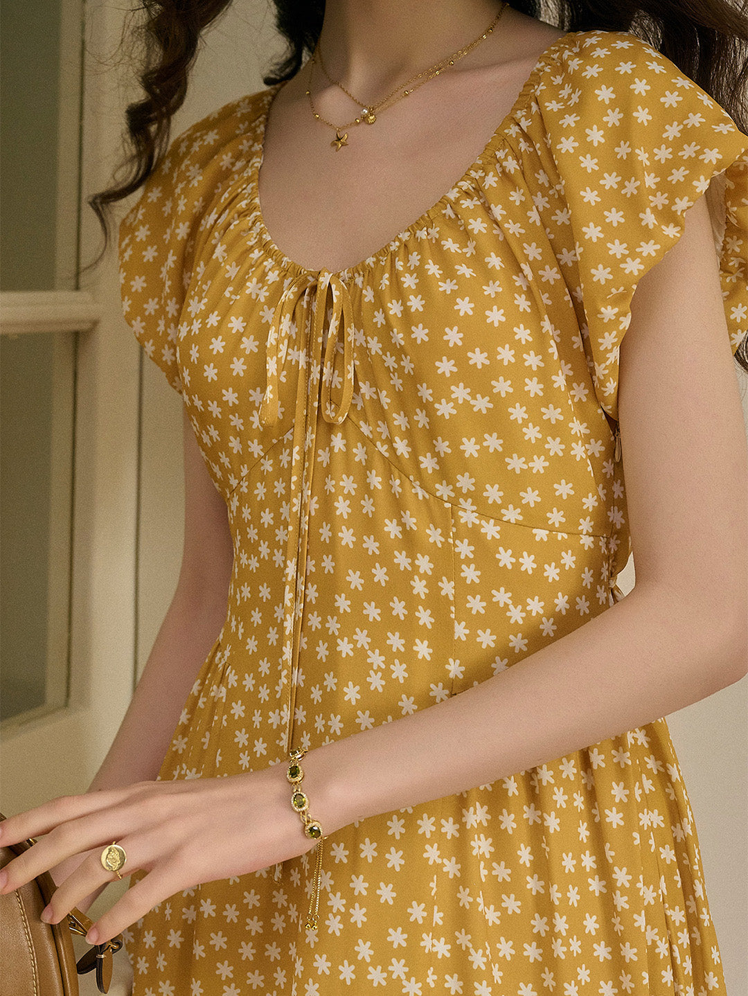 【Final Sale】Ariel Round Neck Floral Dress