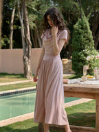 Briar Cowl Neck 3D Rose Dress