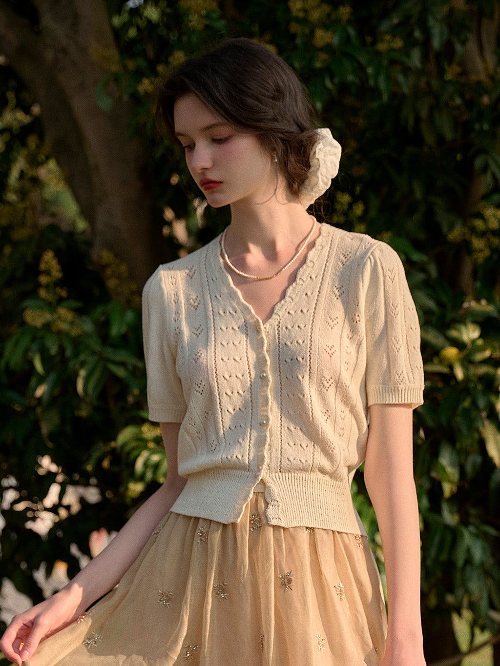 Harlow V-Neck Knit Cardigan