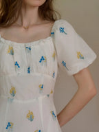 【Final Sale】Julissa Square Neck Floral Dress