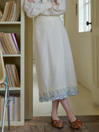 Julianna Embroidery 100% Cotton Skirt