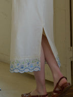Julianna Embroidery 100% Cotton Skirt