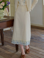 Julianna Embroidery 100% Cotton Skirt