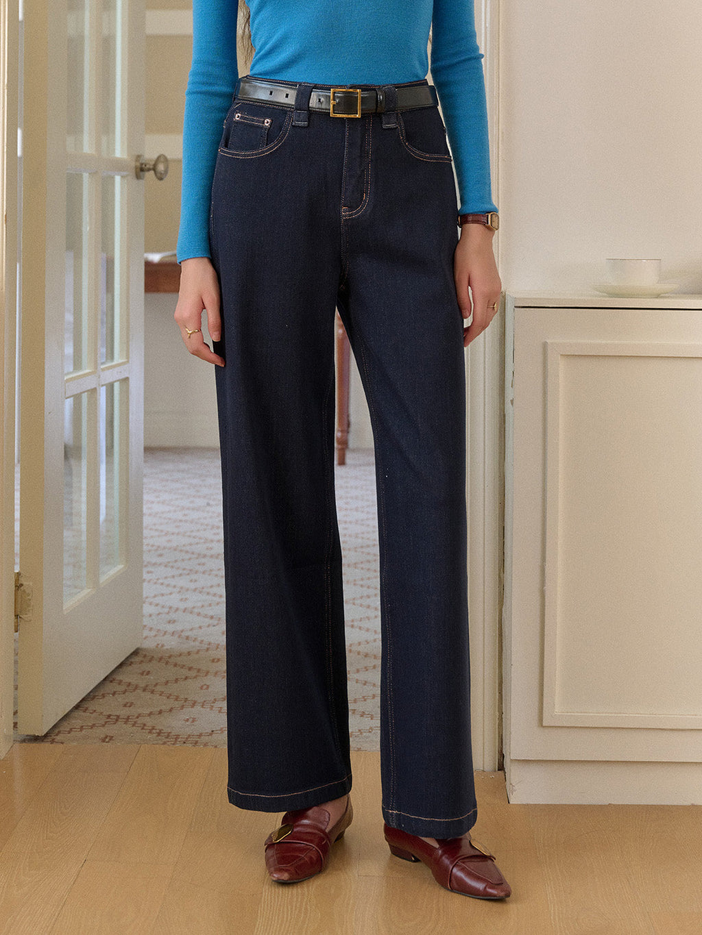 Alexis Straight Lyocell Cotton Jeans