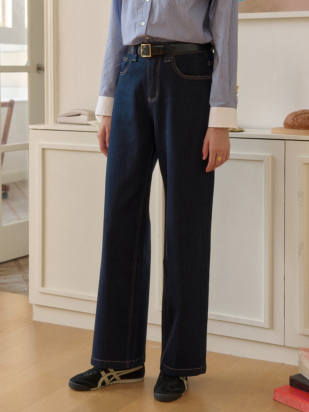 Alexis Straight Lyocell Cotton Jeans