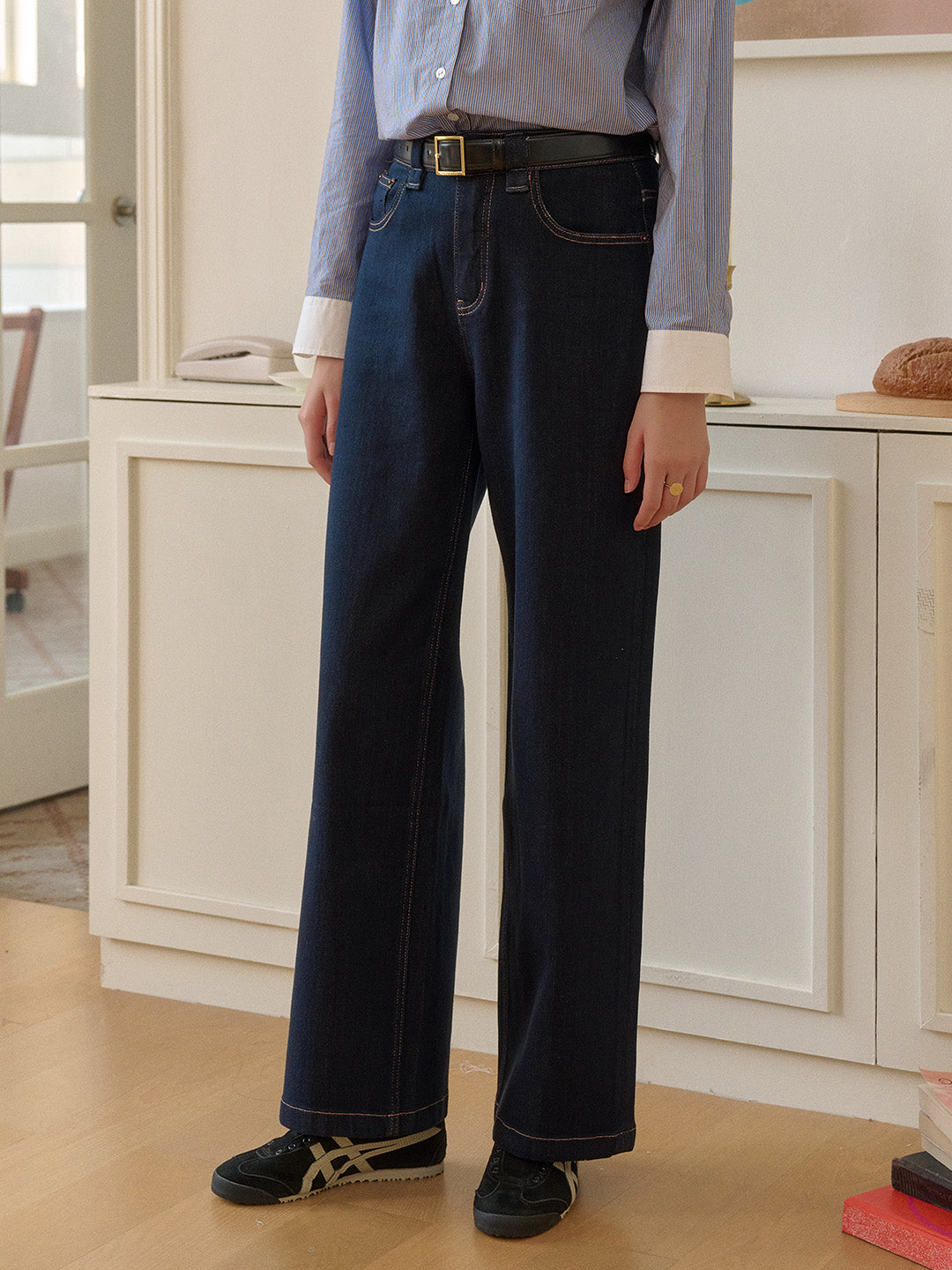 Alexis Straight Lyocell Cotton Jeans
