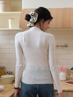 Annalise Mock Neck 100% Merino Wool Sweater