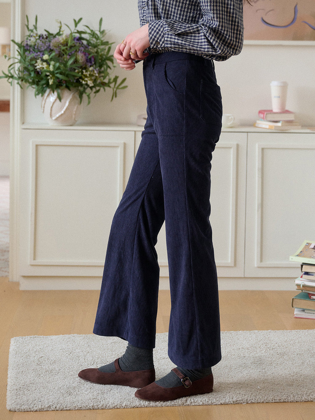 【Final Sale】Lexi Corduroy Straight Trousers