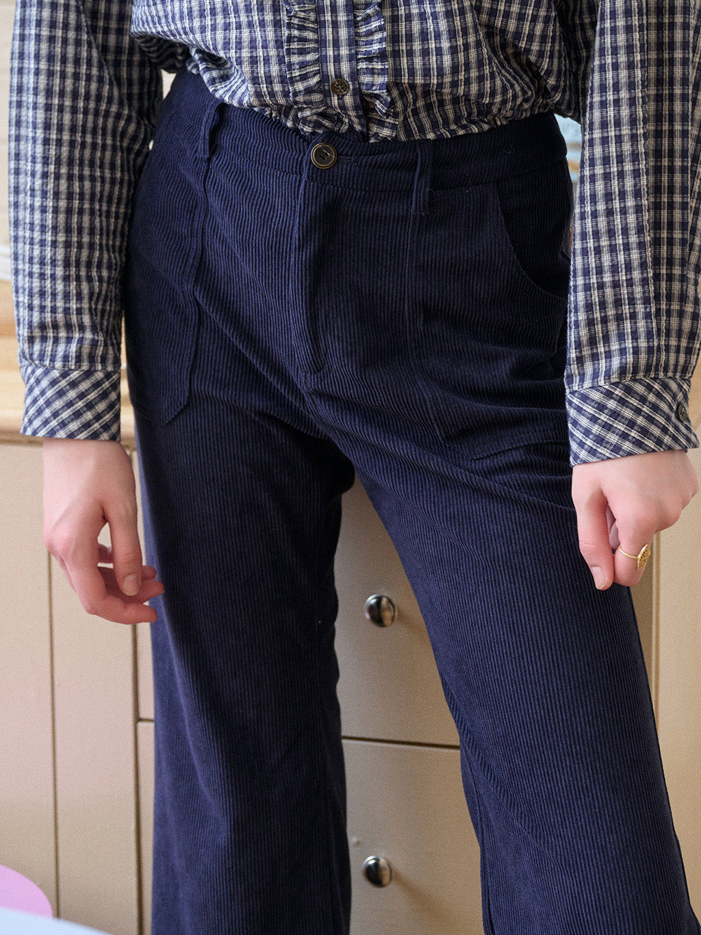 【Final Sale】Lexi Corduroy Straight Trousers