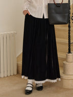 Xiomara Velvet Midi Skirt