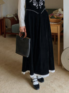Xiomara Velvet Midi Skirt
