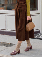 Rosa A-Line Corduroy Skirt