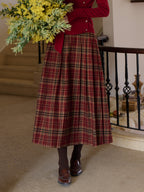 Georgina A-Line Plaid Skirt