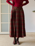 Georgina A-Line Plaid Skirt