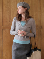 Zaniyah V-Neck Knit Top