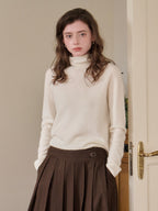 Marilyn Turtleneck Wool Cashmere Sweater